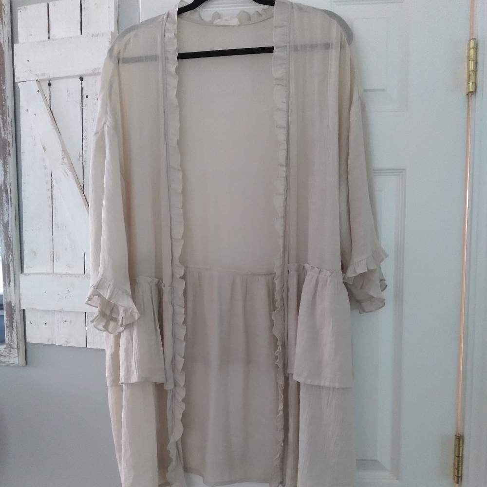 Easel thin linen cardigan